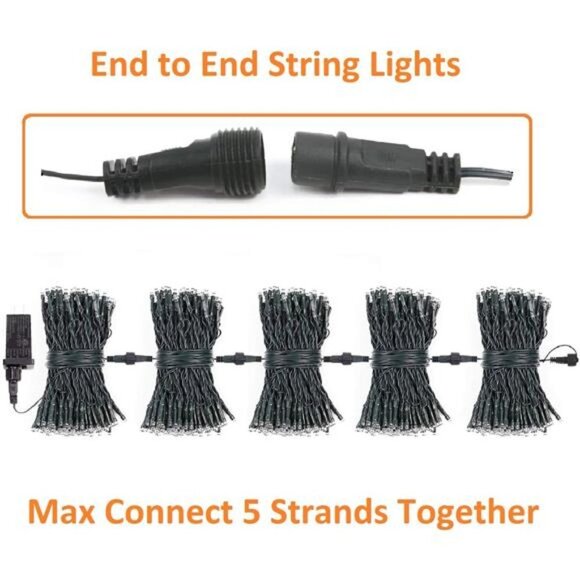 2PACK 164ft 400 LED Christmas Lights Outdoor/Indoor,...